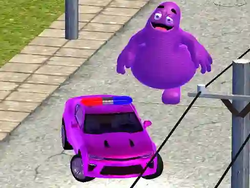 Leikur Grimace vs Police SuperCar á netinu