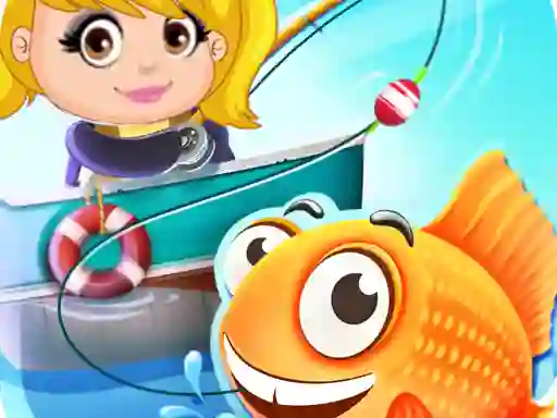 Leikur Nastya Fishing game á netinu