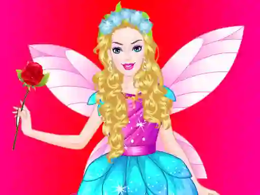 Leikur Barbie Angel Dress up á netinu