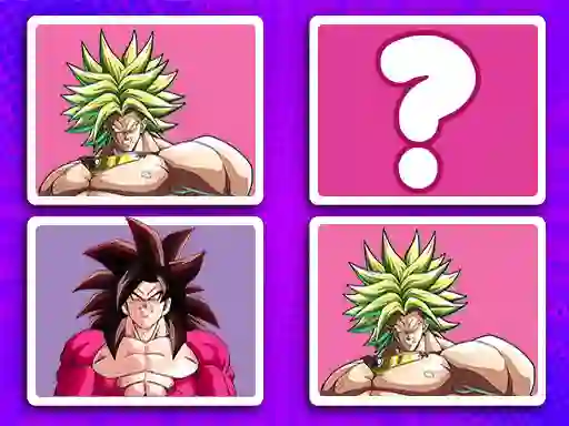 Leikur DragonBall Match Cards á netinu