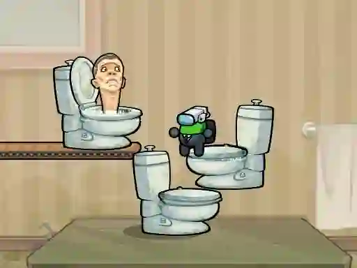 Leikur Impostor Jump Skibidi Toilet á netinu