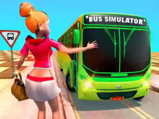 Leikur Passenger Bus Taxi Driving Simulator á netinu