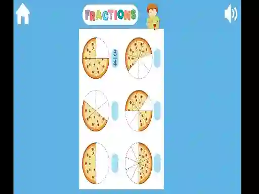 Leikur Fractions á netinu