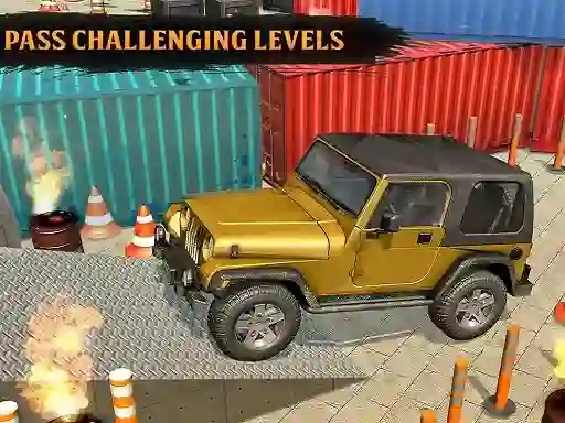 Leikur Classic Real 4x4 Jeep Parking Drive Game á netinu