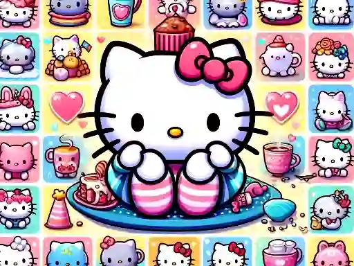 Leikur Cute Kitty Memory Challenge á netinu