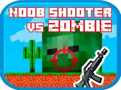Leikur Noob shooter vs Zombie á netinu