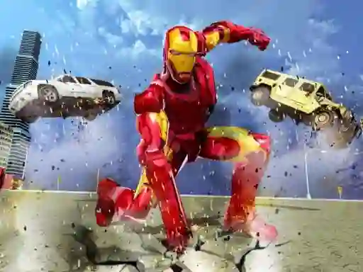 Leikur Flying Iron Hero á netinu