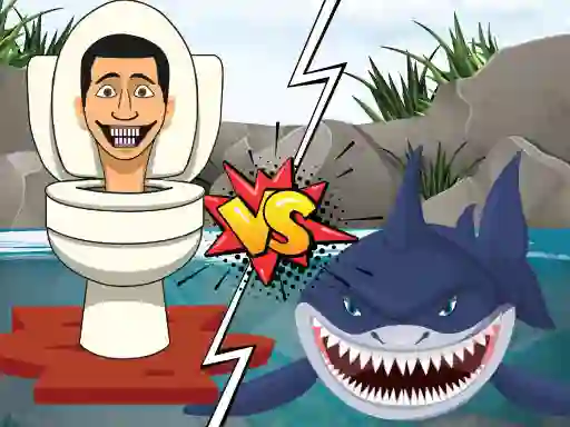 Leikur Hungry Shark Vs Skibidi á netinu