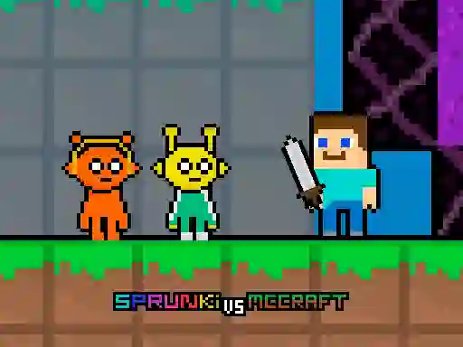 Leikur Sprunki vs MCCraft á netinu