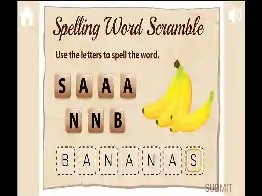 Leikur Spelling Word Scramble á netinu