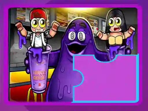 Leikur Grimace Shake Puzzle á netinu