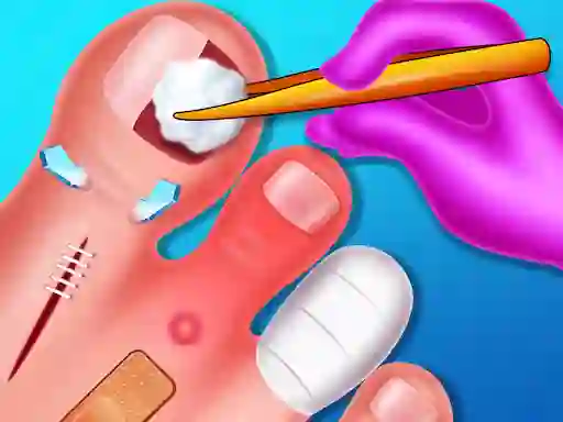 Leikur Funny Nail Doctor á netinu