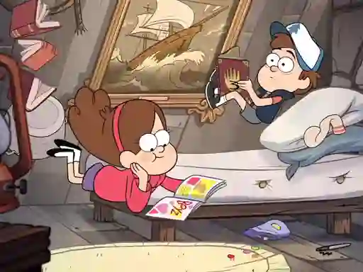 Leikur Gravity Falls Slide á netinu