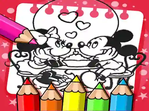 Leikur Mickey Mouse Coloring Book á netinu