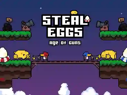 Leikur Steal Eggs Age of Guns á netinu