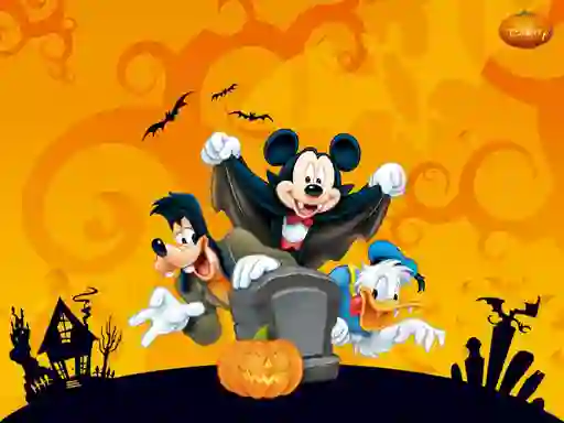 Leikur Disney Halloween Jigsaw Puzzle á netinu