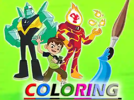Leikur Ben 10 Coloring á netinu