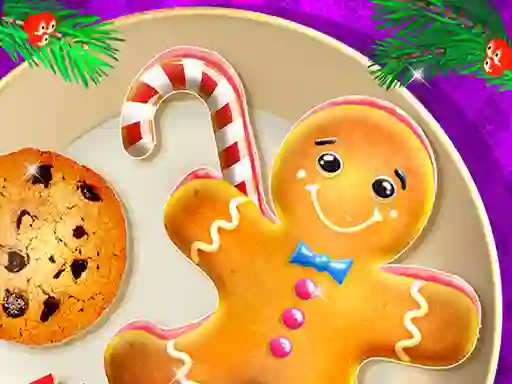 Leikur Baking with Santa á netinu