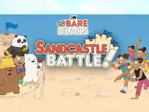 Leikur Sandcastle Battle! We Bare Bears á netinu