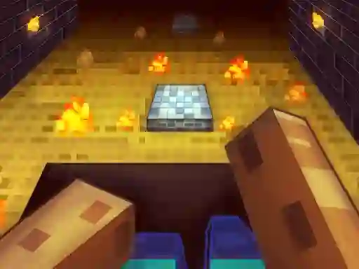Leikur Parkour in the cave 3D á netinu