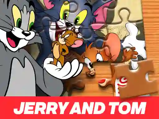 Leikur Jerry and Tom Jigsaw Puzzle á netinu