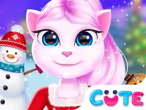 Leikur Angela Christmas Decor Game á netinu