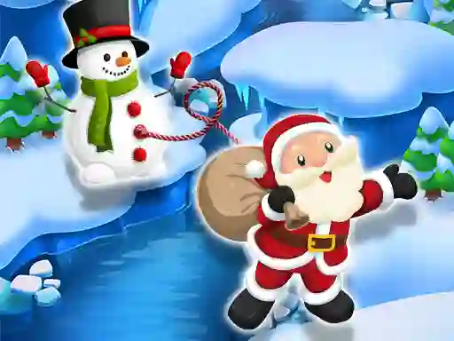 Leikur Santa SnowMan Jump á netinu