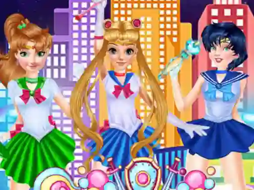 Leikur Sailor Moon Cosplay Show á netinu