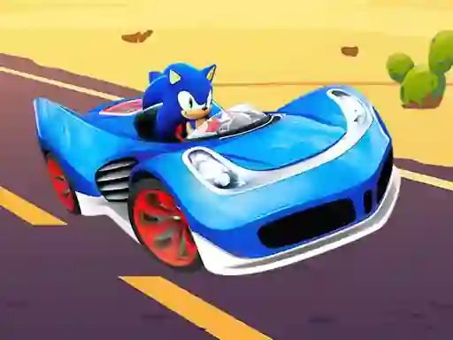 Leikur Sonic Racing Jigsaw á netinu