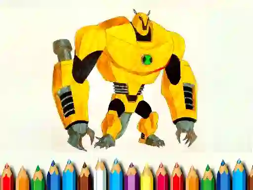Leikur Ben10 Monsters Coloring book á netinu