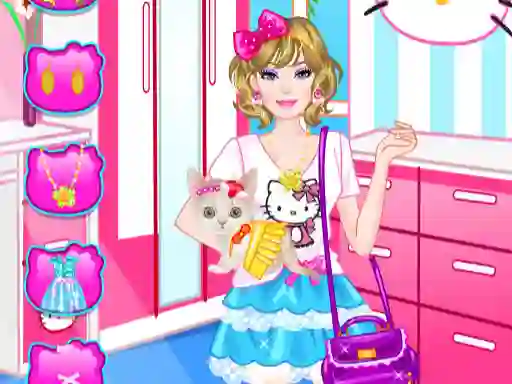 Leikur Barbie With Kitty á netinu