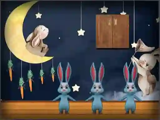 Leikur Amgel Bunny Room Escape 2 á netinu