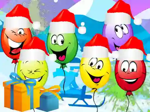 Leikur Christmas Balloons Bursting á netinu