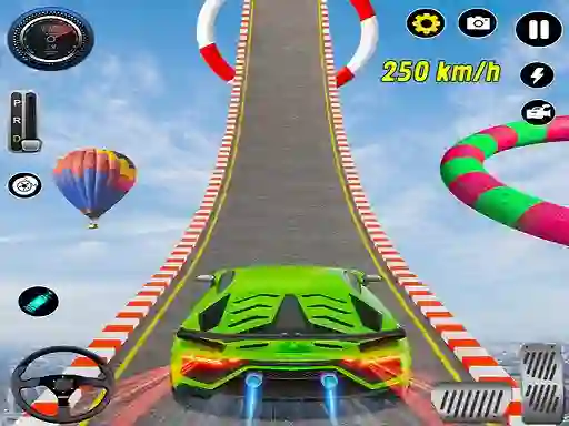 Leikur Car Stunt Ramp Challenge á netinu