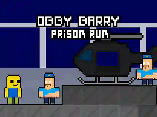 Leikur Obby Barry Prison Run á netinu