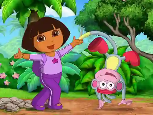 Leikur Find 7 Differences Dora á netinu