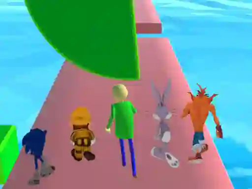 Leikur Fun Race 3D baldi's basics á netinu