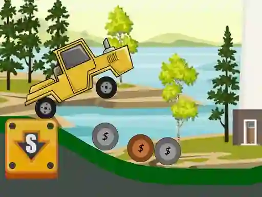 Leikur Hill Climb Tractor 2D á netinu
