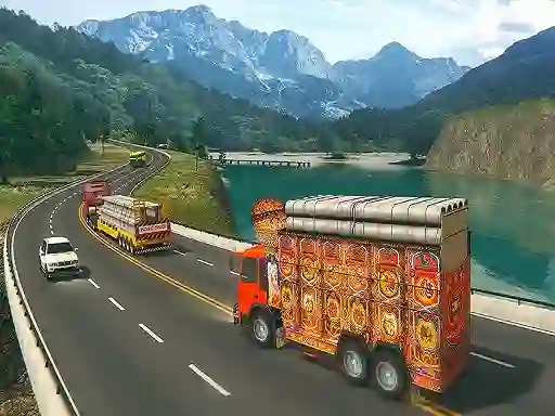 Leikur Indian Cargo Truck Gwadar Port Game á netinu