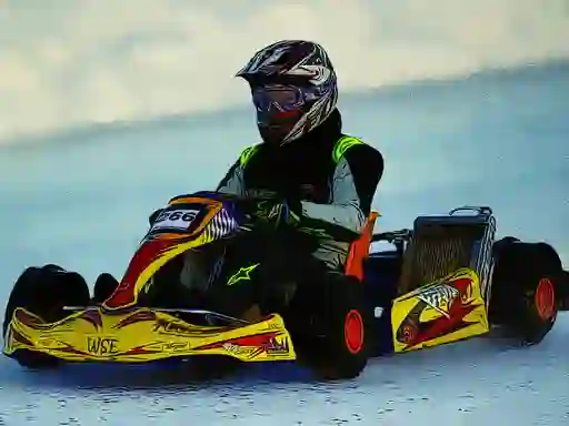 Leikur Kart Racing Jigsaw á netinu