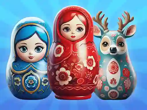 Leikur Sort by Matryoshka Shelves! á netinu