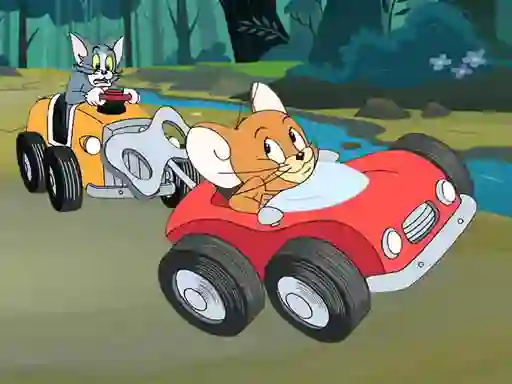 Leikur Tom and Jerry Car Jigsaw á netinu