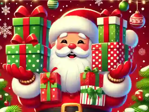 Leikur Christmas Gift Jump á netinu