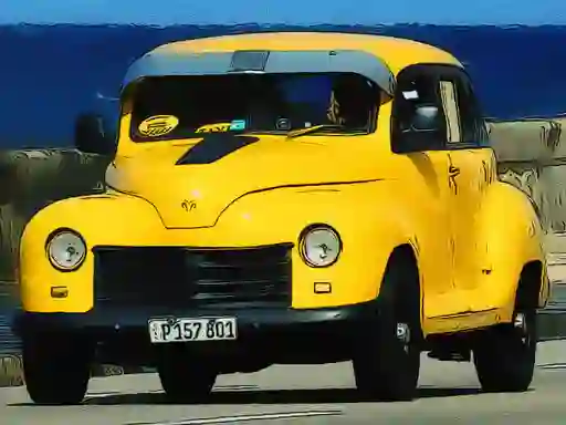 Leikur Cuban Taxi Vehicles á netinu