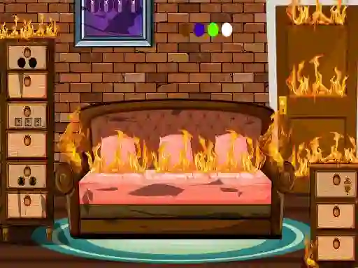 Leikur Fired House Escape á netinu