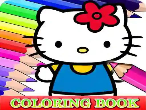 Leikur Coloring Book for Hello Kitty á netinu
