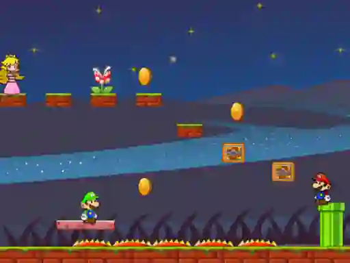 Leikur Mario Bros Save Princess á netinu