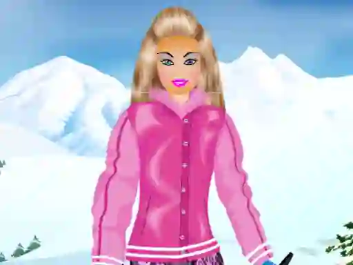 Leikur Barbie Snowboard Dress á netinu