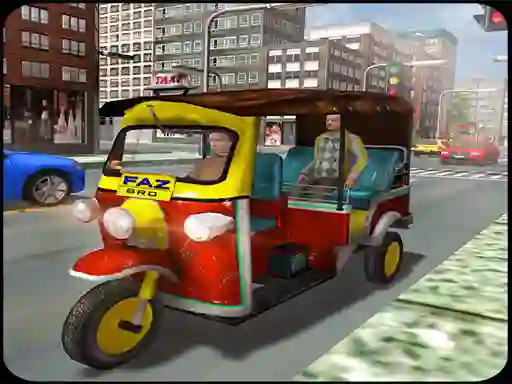 Leikur Tuk Tuk City Driver 3D á netinu