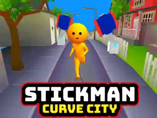 Leikur Stickman Curve City á netinu